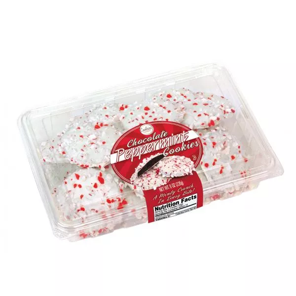 Cookies United Chocolate Peppermint Clam Shell 8 Ounce Size - 16 Per Case