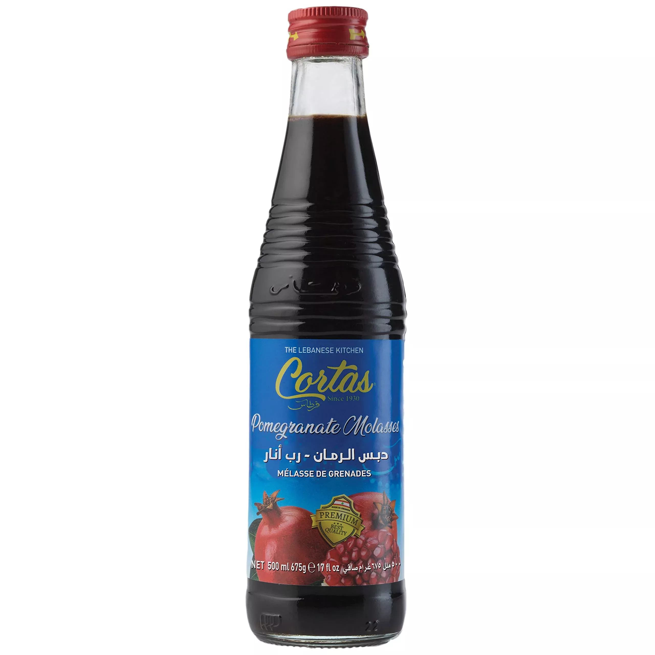 Cortas - Pomegranate Concentrated Molasses (Large),17 Oz (500 Ml)