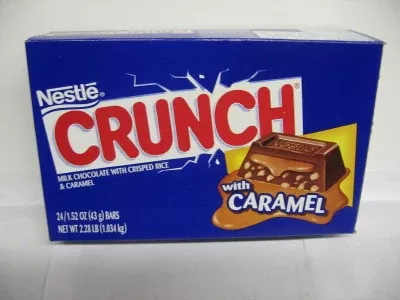 Crunch Bar Caramel 1.52oz 24 Count