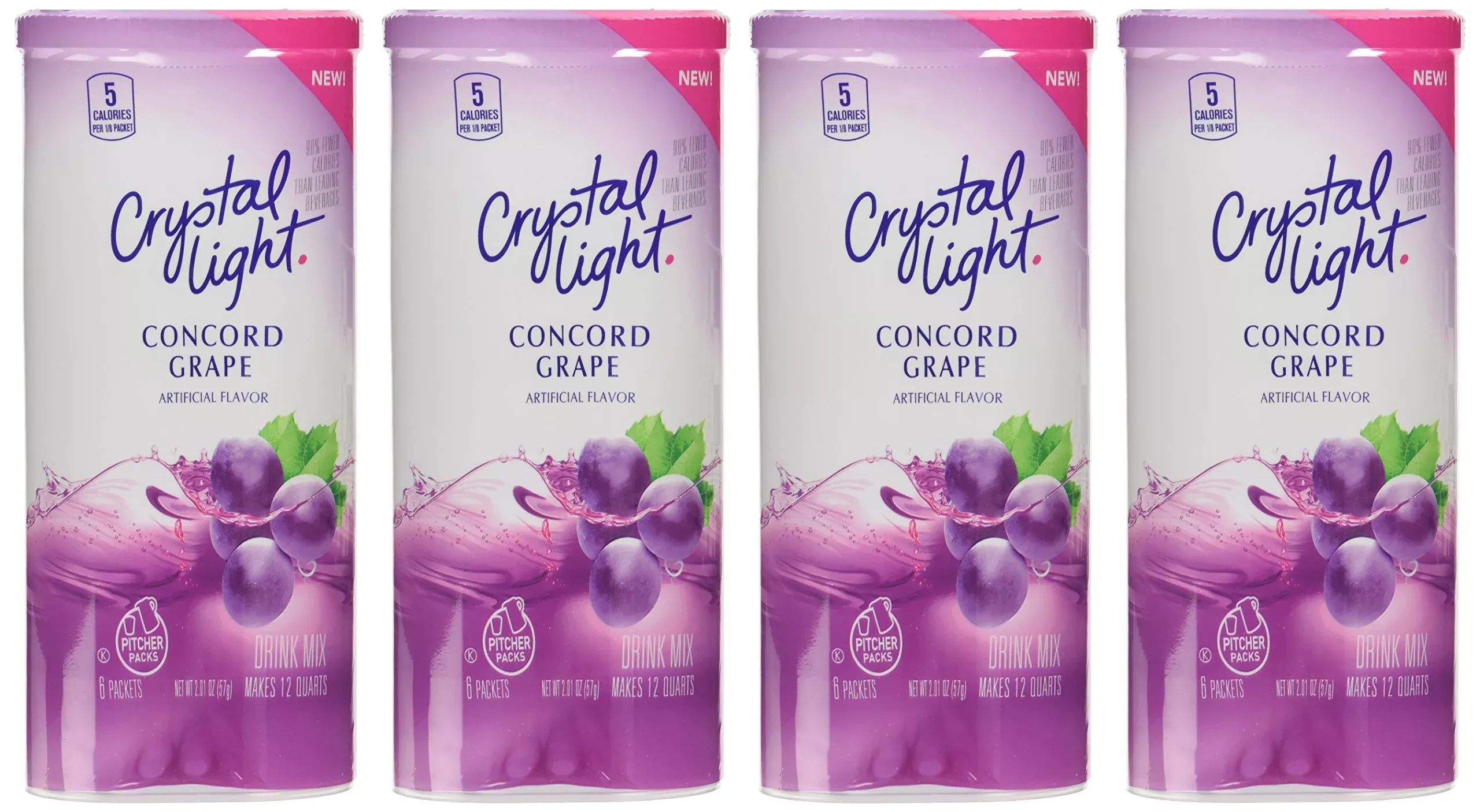 Crystal Light Concord Grape Drink Mix (Pack Of 4)