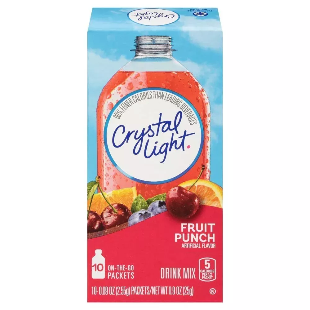 Crystal Light Fruit Punch Drink Mix, 0.9 Ounce (Pack Of 6)