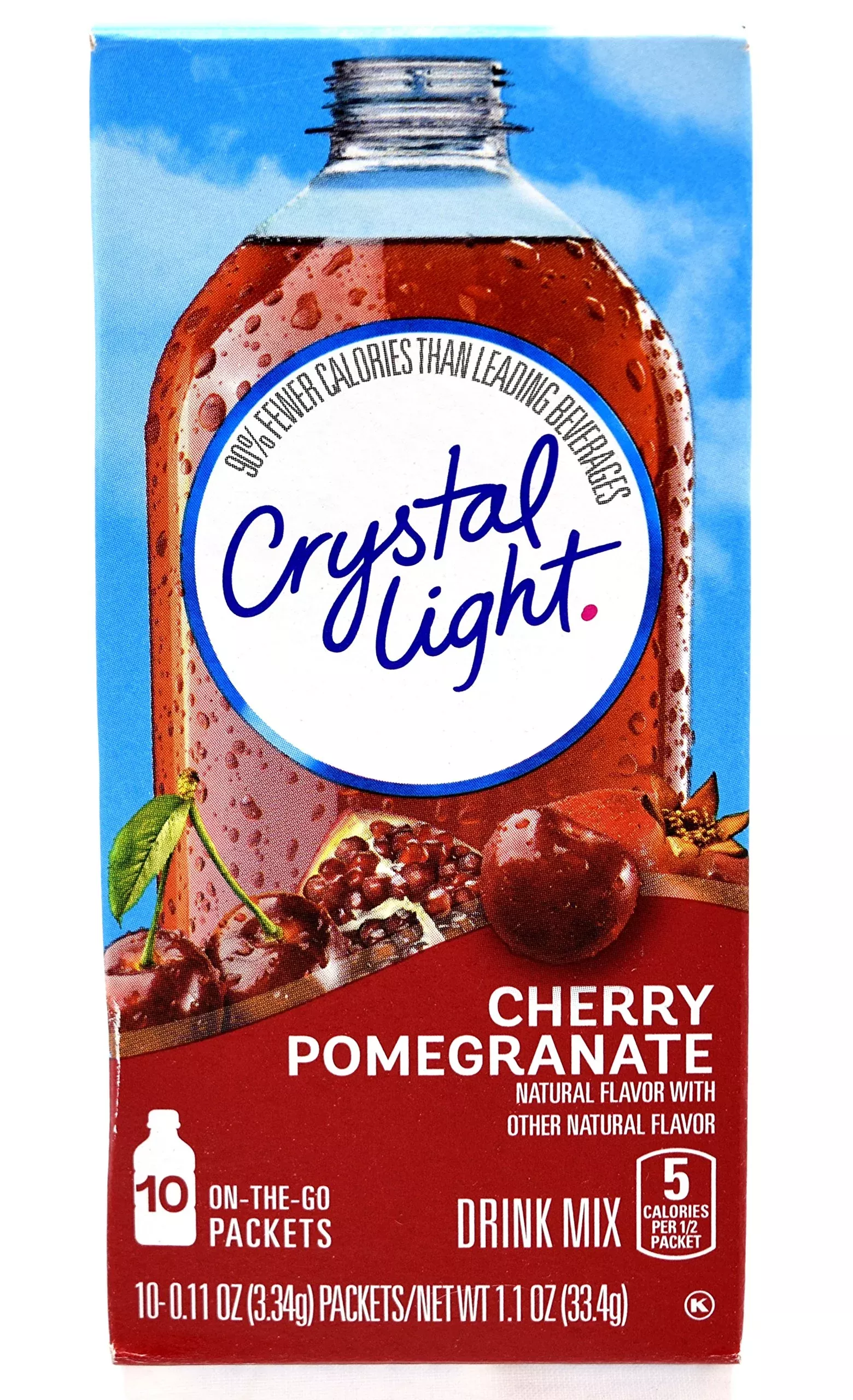 Crystal Light On The Go Natural Cherry Pomegranate (Box Of 10)