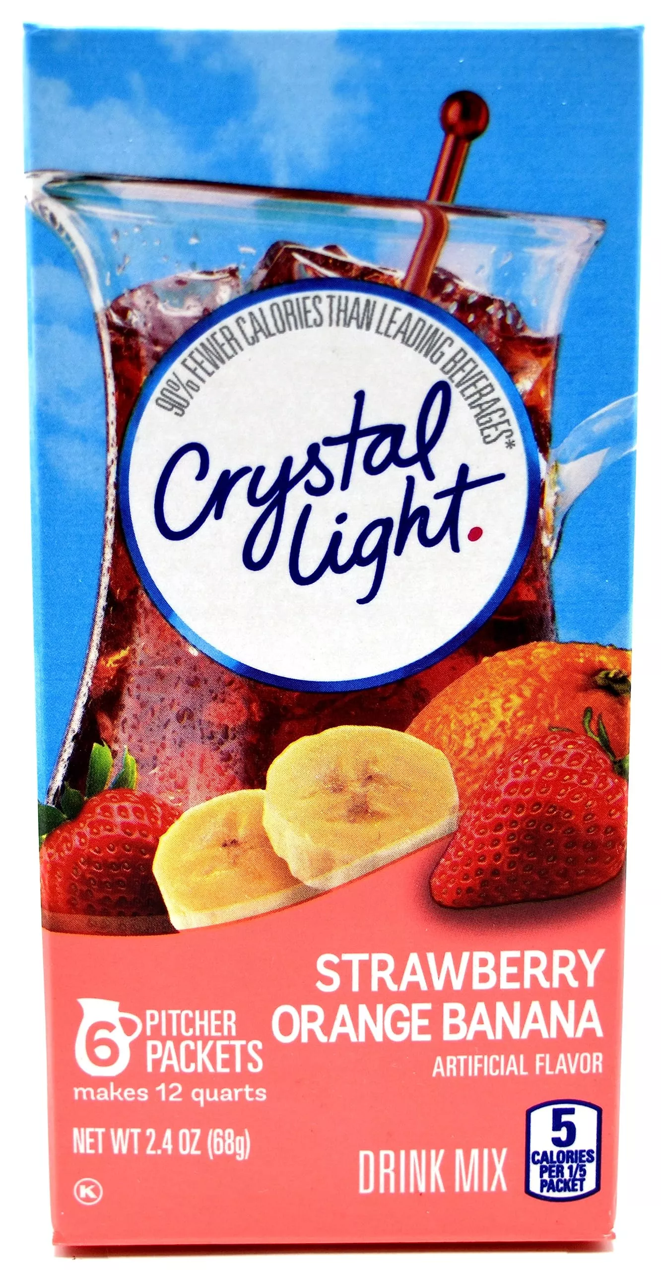 Crystal Light Strawberry Orange Banana 2.4 Ounces (2 Pack)