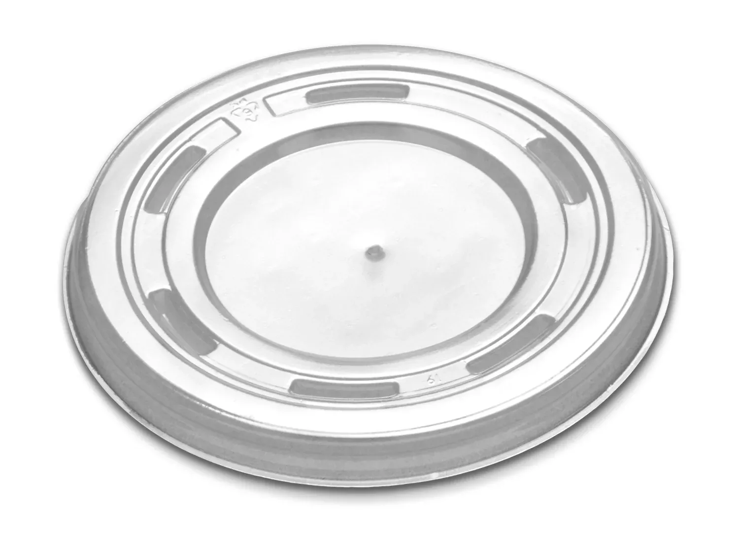 D & W Fine Pack 5.2" Round Ps Lid for 8/12 Ounce. Hot