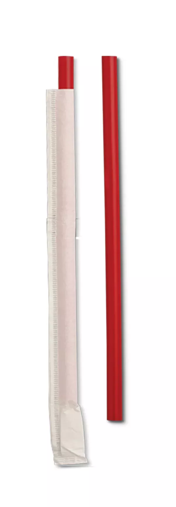 D & W Fine Pack 7.75" Giant Red Pp Straw Wrapped - 7200 Per Case
