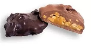 Dark Chocolate Caramel Pattie Sugar Free 5LB Bulk