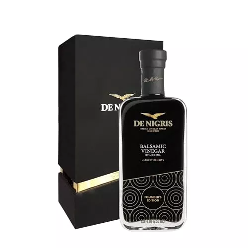 De Nigris Balsamic Vinegar Of Modena Excellence Line Founder'S Edition Recipe (70% Grape Must) 8,5 Oz (250Ml) | Balsamic Vinegar From Modena Italy Thick And Intense | Balsamic Vinegar Aged