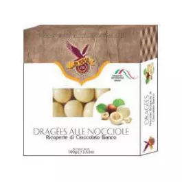 Di Iorio - Dragees - Hazelnuts White Chocolate Coated (100gr)
