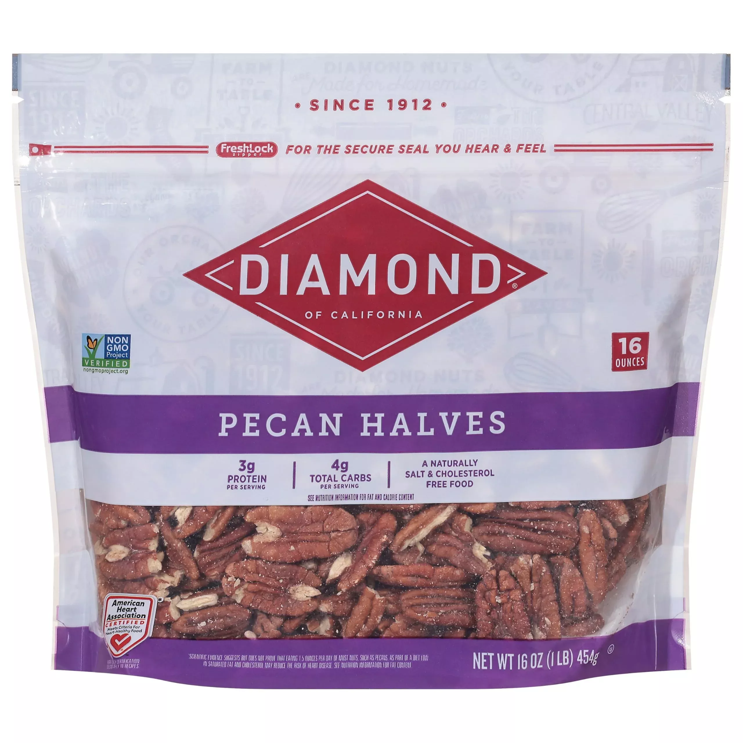 Diamond Of California Pecan Halves, 16Oz - 1 Count