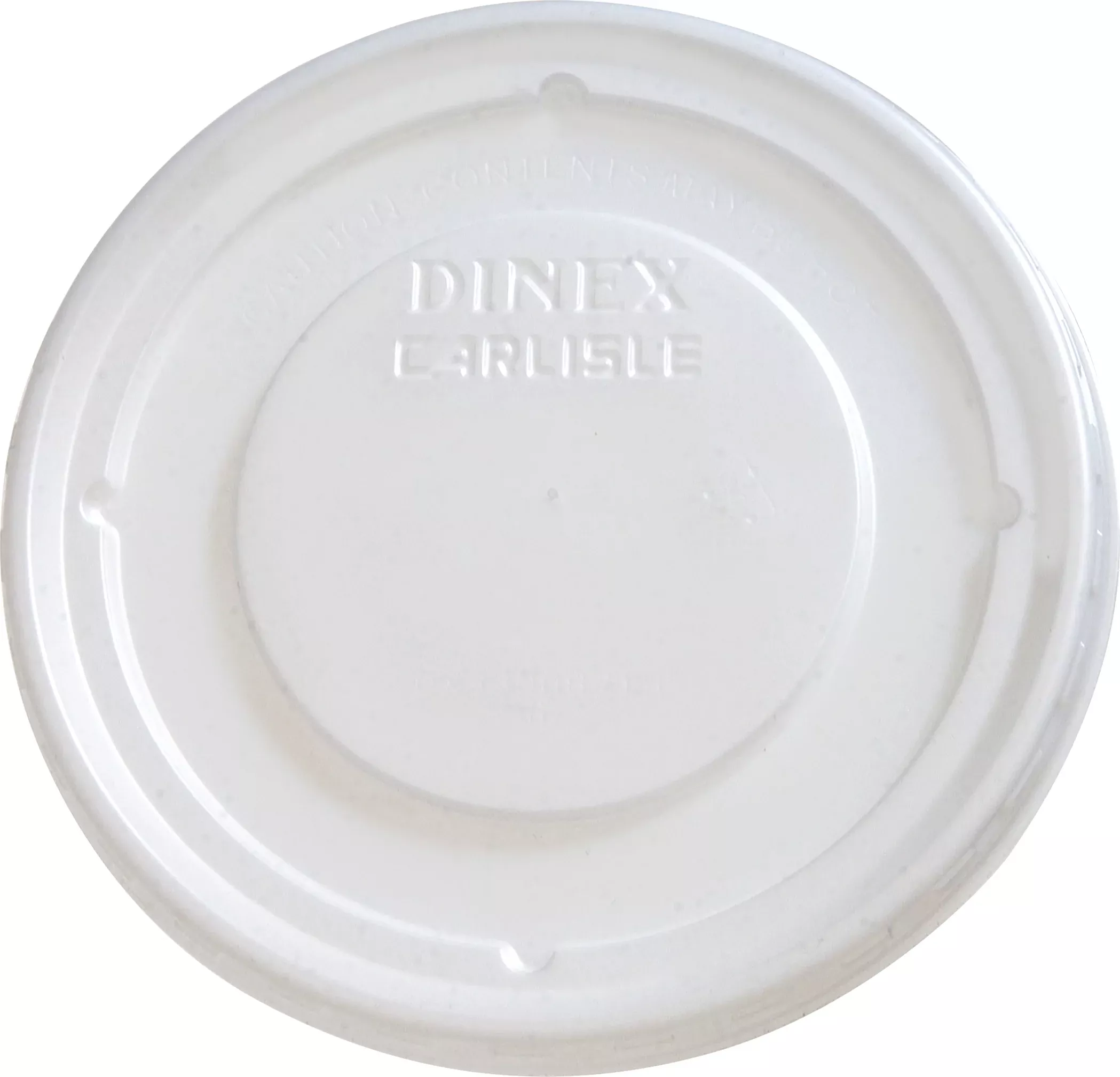Dinex Translucent Bowl Lid, 4.375 Inch, 1000 Per Case