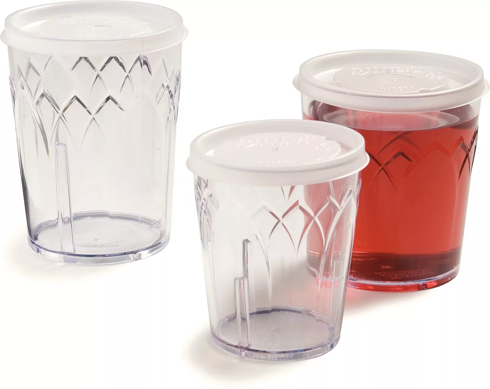 Dinex Translucent Tumbler Lid 2.625 Inch, 1000 Per Case