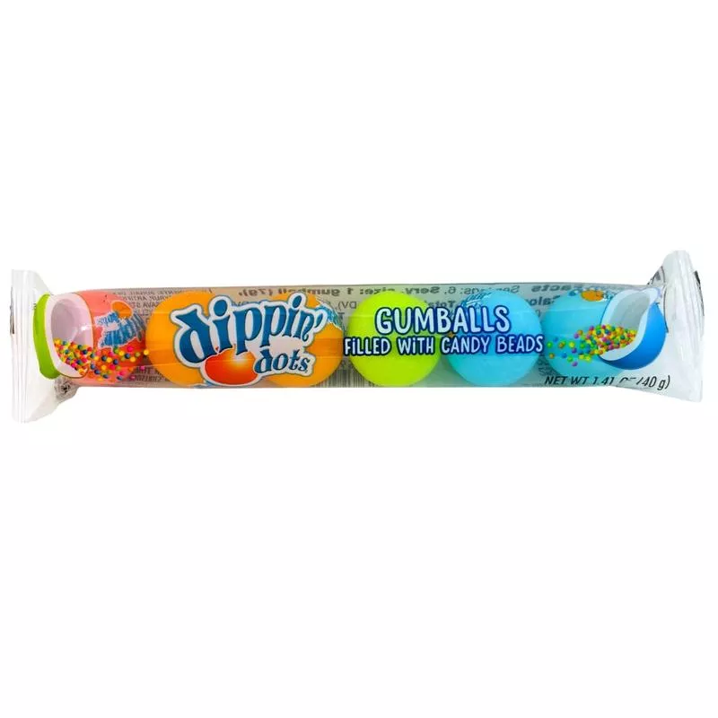 Dippin’ Dots Filled Gumballs 6 Piece Tube – 1.41oz
