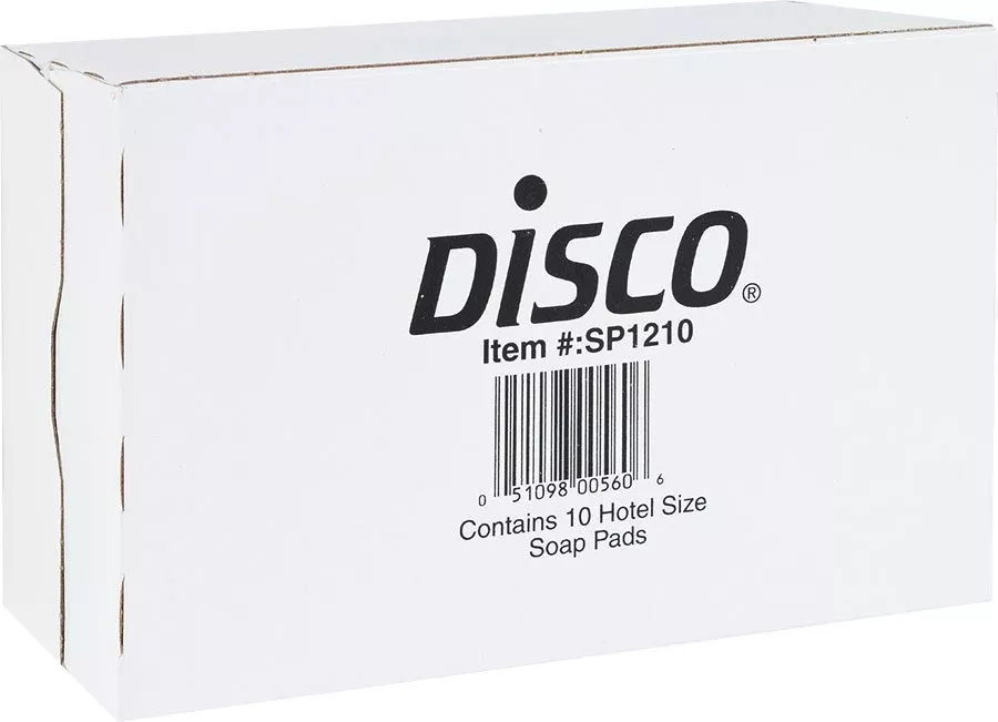 Disco Inc. 3 X 3 Hotel Size Soap Pad - 12 Per Case