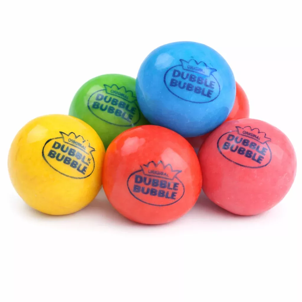 Dubble Bubble Assorted Bubble Gum Balls – Bulk Value Bag – 1 lb