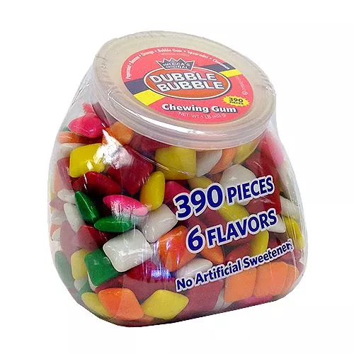 Dubble Bubble Office Pleasures Chicle Chewing Gum - 16-oz. Jar