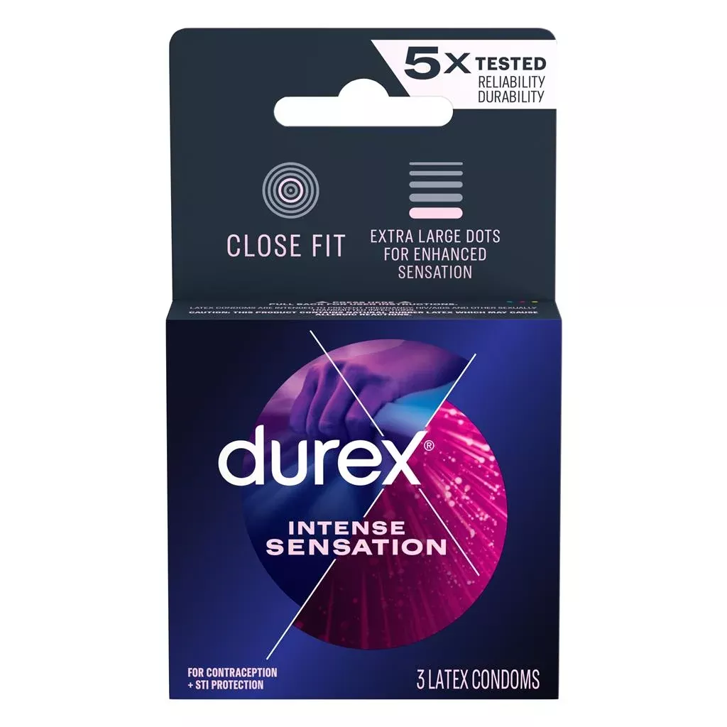 Durex Condom Intense Sensatn 3s Single Box