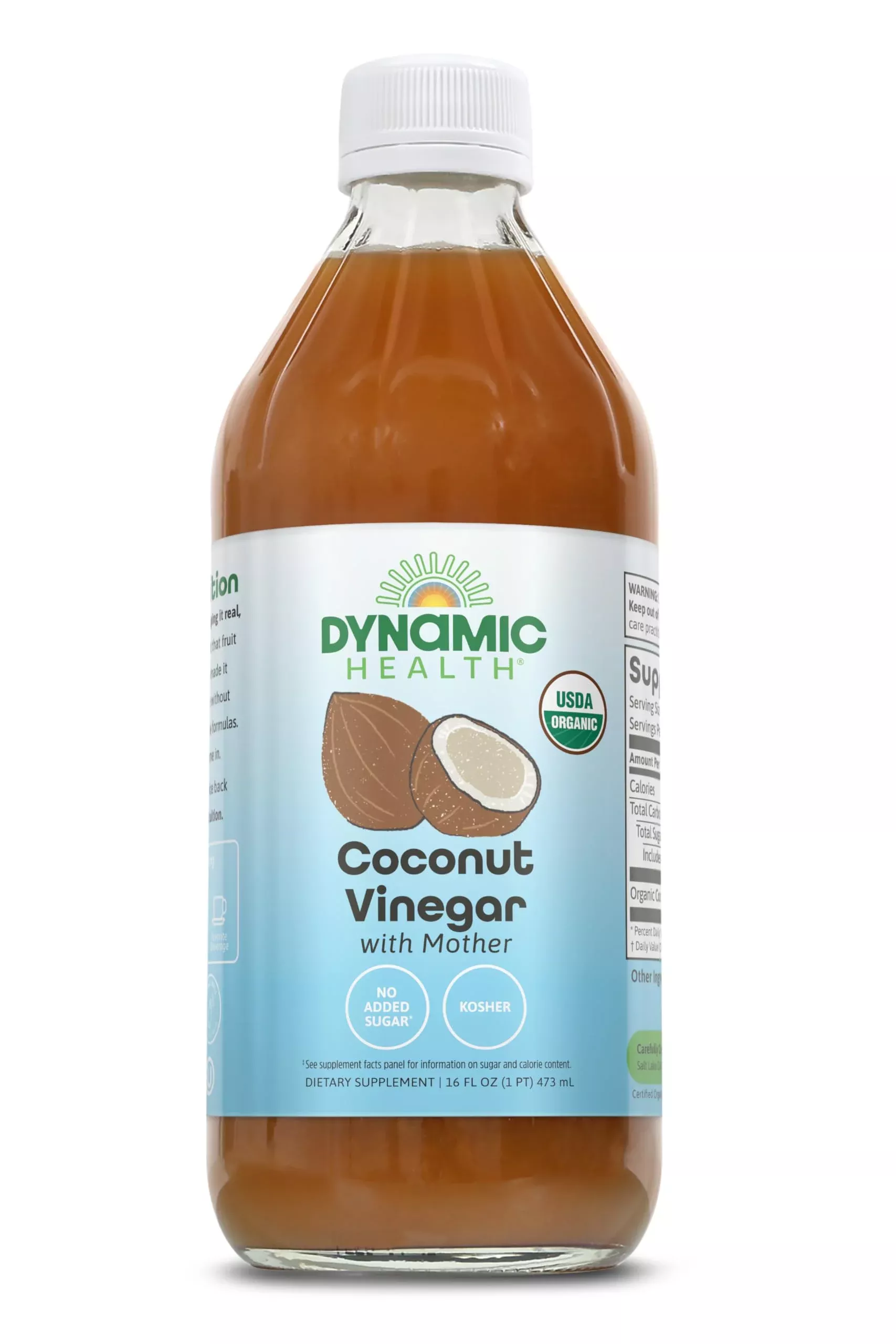 Dynamic Health Coconut Vinegar W Mother Organic | 16 Oz