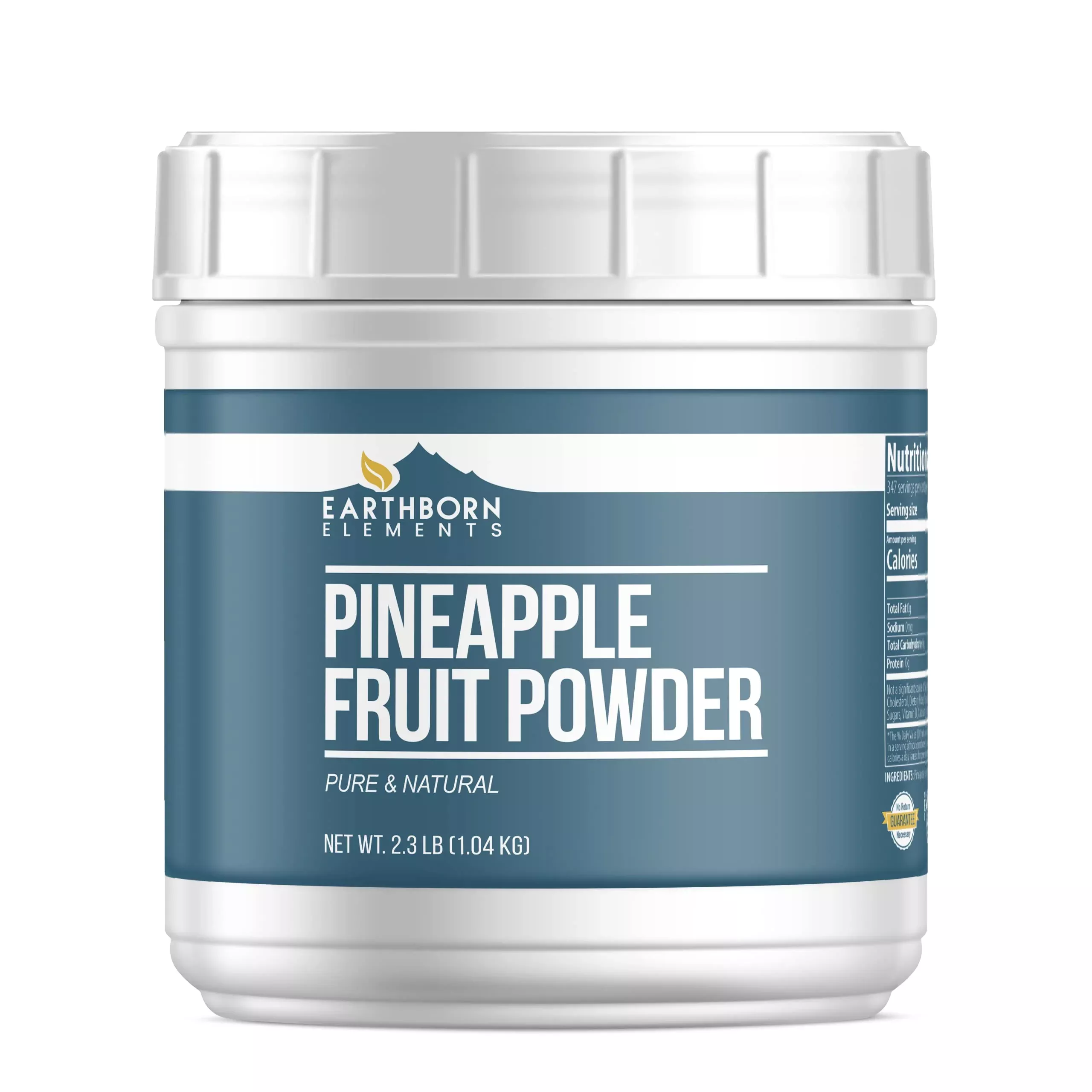 Earthborn Elements Pineapple Fruit Powder 2.3 Lb, Pure & Natural, Smoothie Mix-In