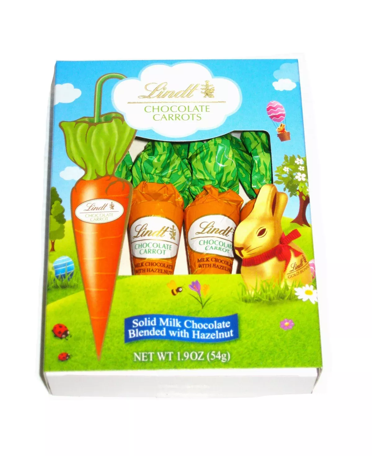 Easter Lindt Chocolate Carrots 4 Pack