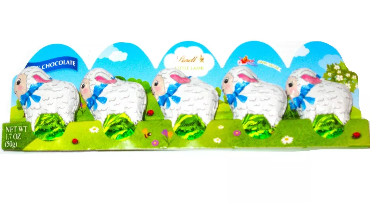 Easter Lindt Chocolate Mini Lamb 5 Pack