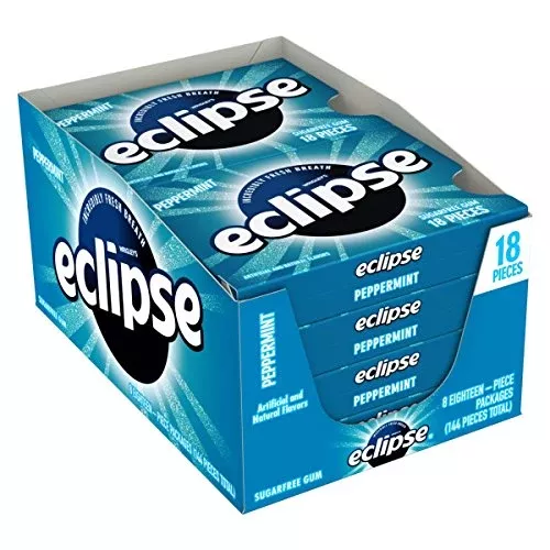 Eclipse Gum Peppermint 8 Per Box