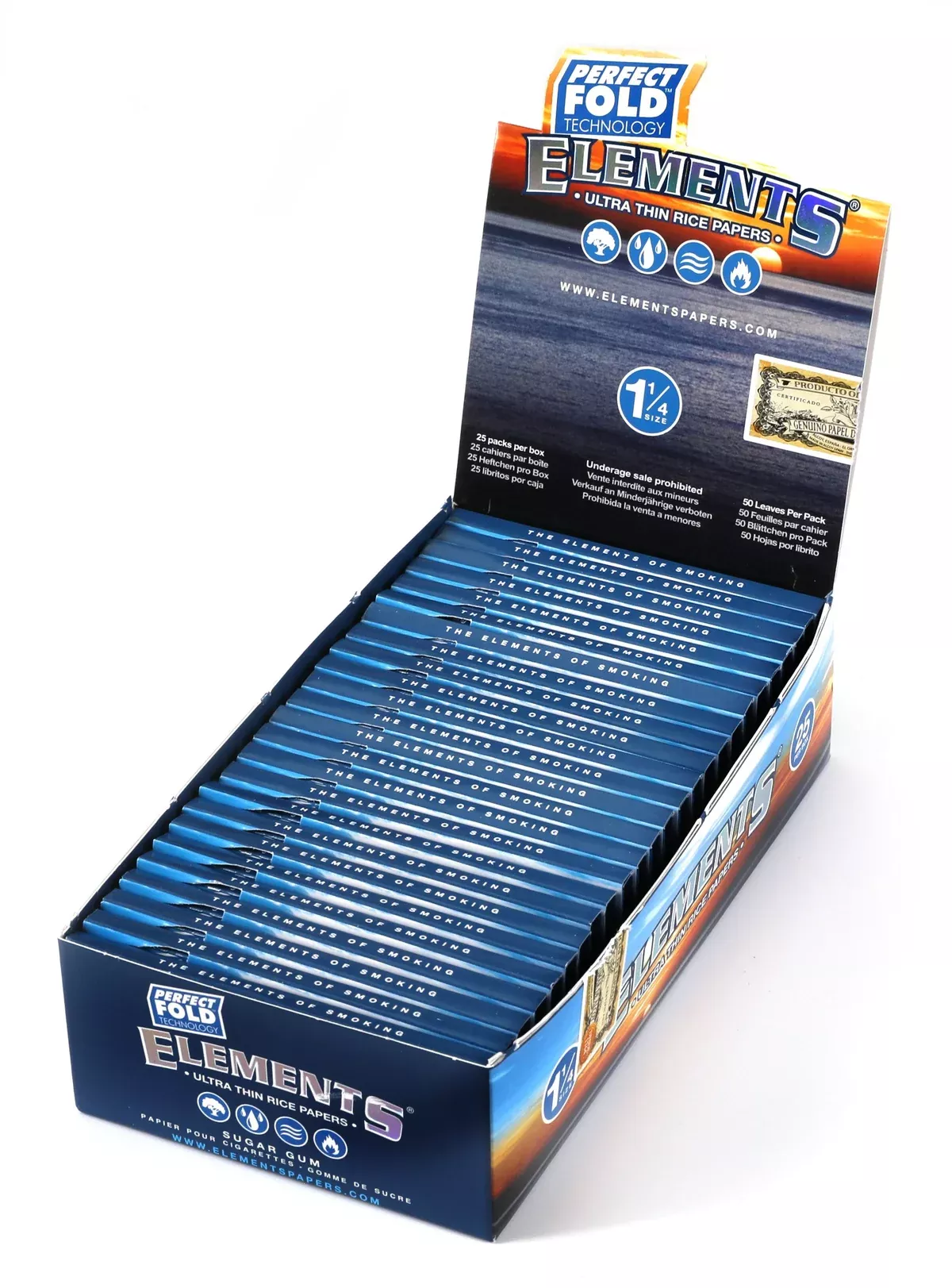 ELEMENTS Rice Papers 1-1/ 4 oz 25 Per Box