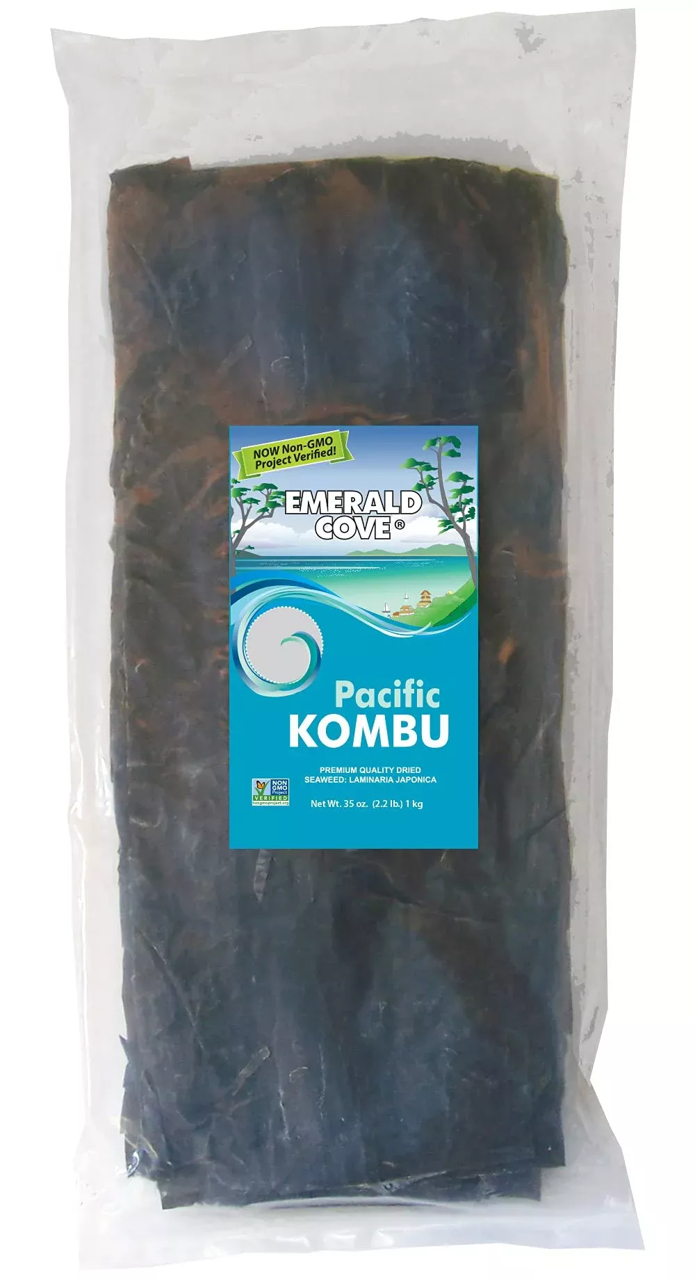Emerald Cove Silver Grade Kombu (Dried Seaweed), 35-Ounce Bag