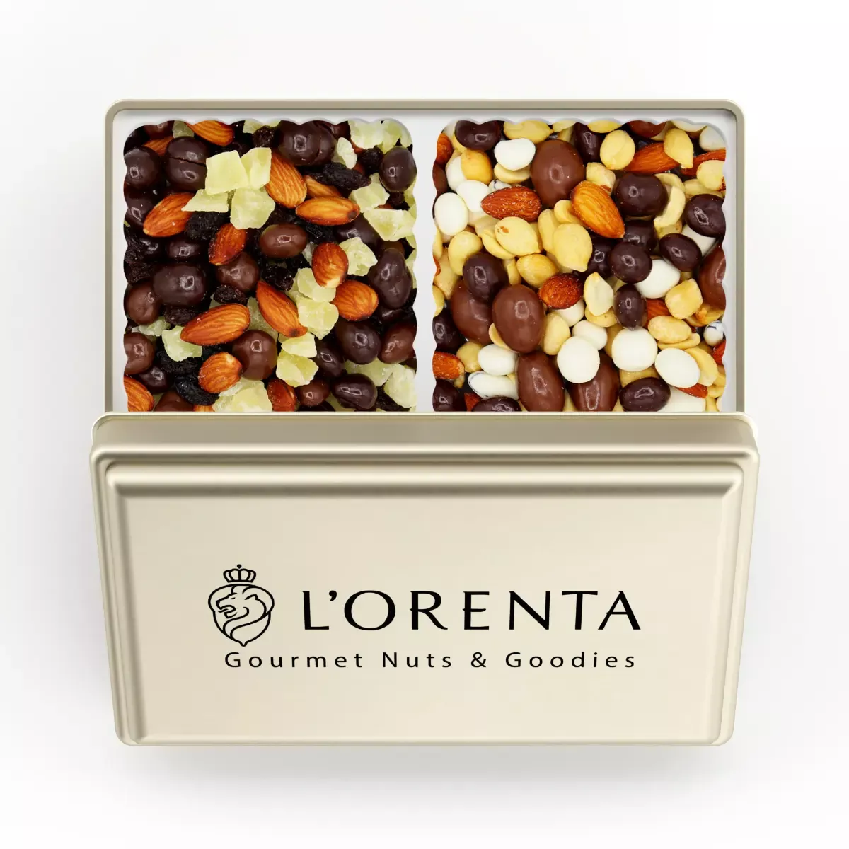 Espresso Bean Party Gold Tin