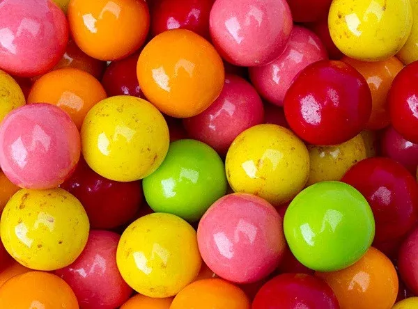 Fantastic Fruit Gumballs 1" 850 Count Bulk