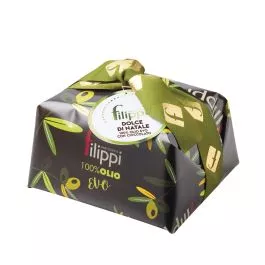 Filippi - Panettone with Extra Virgin Olive Oil and Chocolate - Panettone con Olio EVO e Cioccolato (1Kg - 2.2 lb)