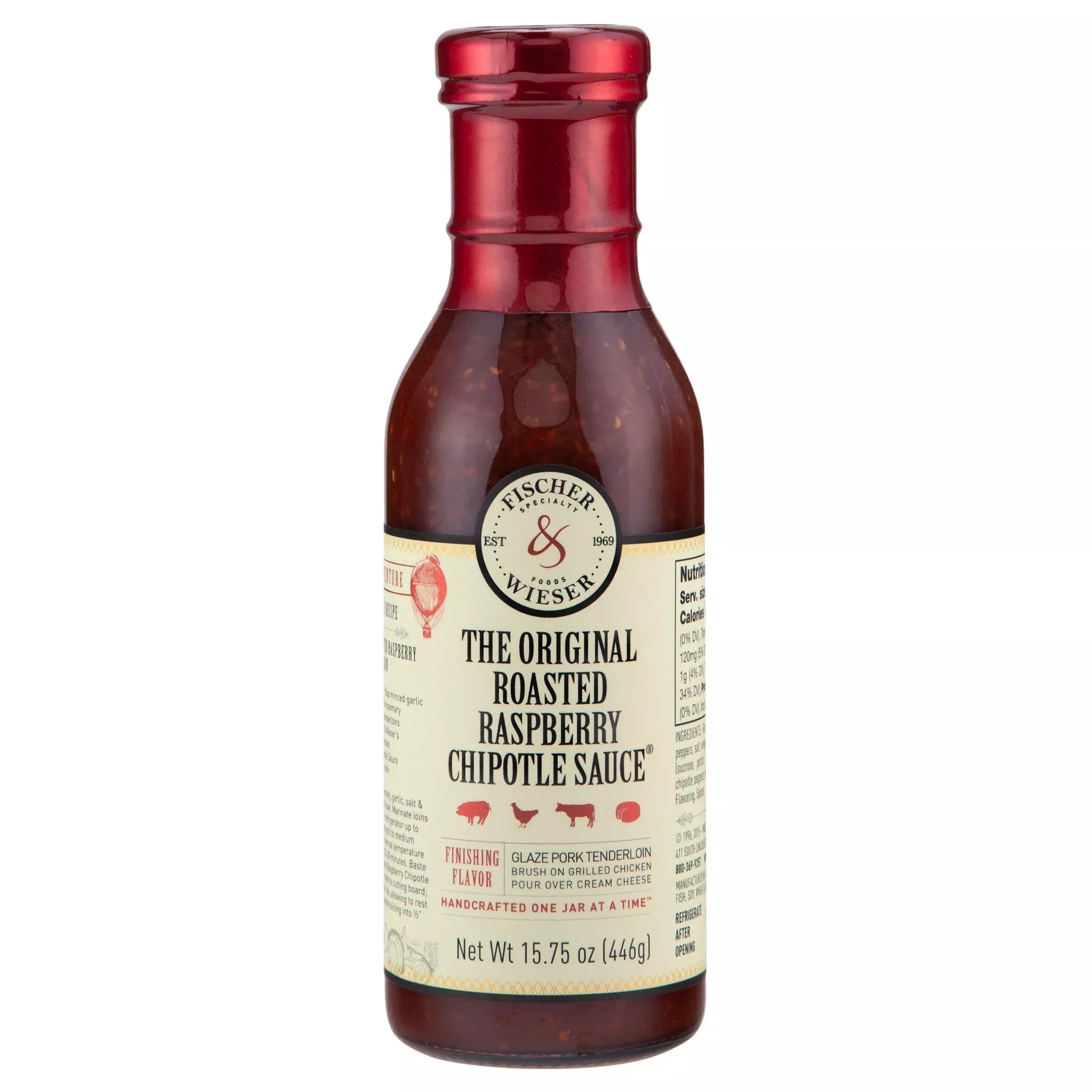 Fischer & Wieser The Original Roasted Raspberry Chipotle Sauce, 15.75 Oz, Pack Of 2