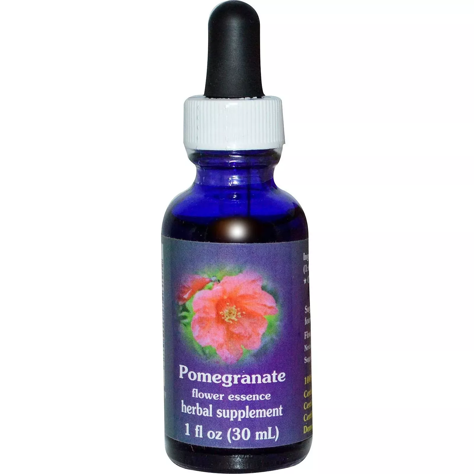 Flower Essence Services Dropper Herbal Supplements, Pomegranate, 1 Ounce