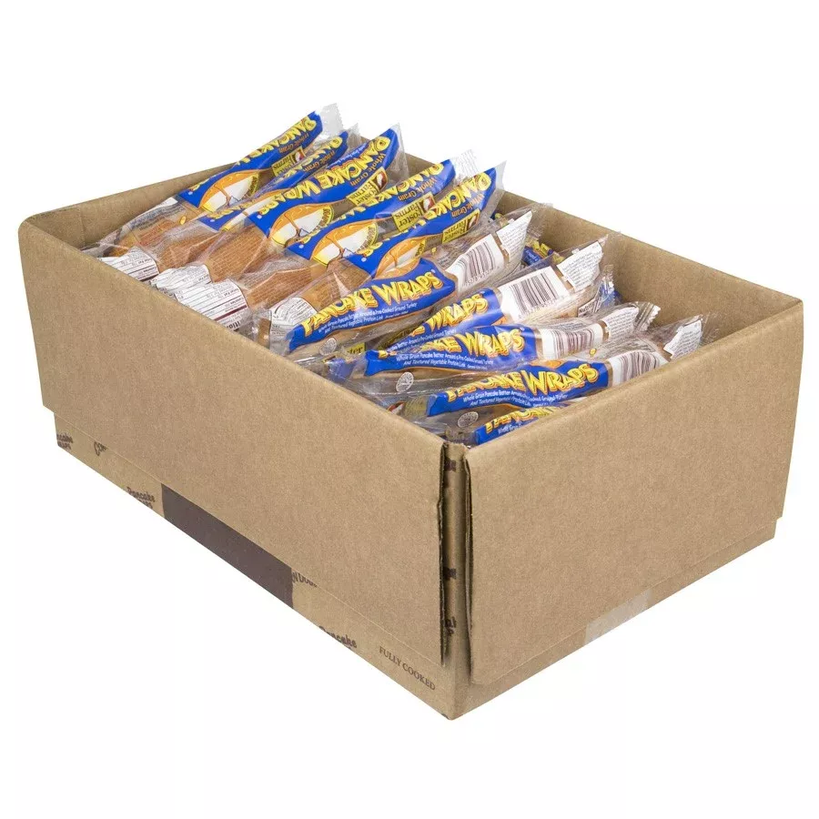 Foster Farms Whole Grain Maple Pancake Wrap Individually Wrapped 68 Each - 1 Per Case