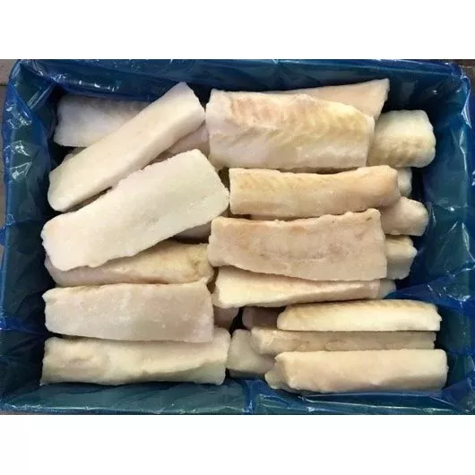 Frozen Seafood Commodity 3 Ounce Atlantic Cod Loin 10 Pound Each - 1 Per Case