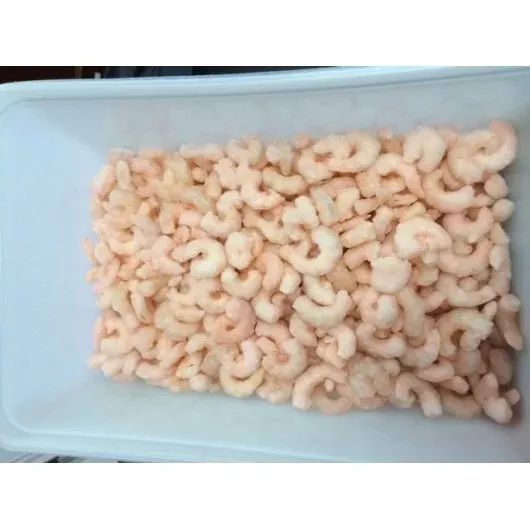 Frozen Seafood Commodity Cooked Tail Off White Shrimp 41/50 2 Pound Each - 5 Per Case
