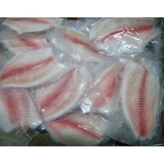 Frozen Seafood Commodity Seafood Individually Packed 7/9 Ounce Tilapia Fillet 10 Pound Each - 1 Per Case