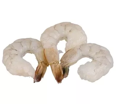 Frozen Seafood Commodity Shrimp Raw Peeled & Deveined Tail On 2 Pound Each - 5 Per Case