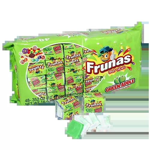 Frunas Green Apple Fruit Chews - Pack of 48