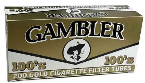 Gambler Tube Gold 100 200ct 5 Per Box