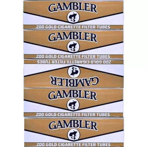 Gambler Tube Gold 200ct 5 Per Box