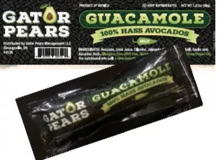 Gator Pears Guacamole Mild Portion 1.27 Ounce Size - 100 Per Case