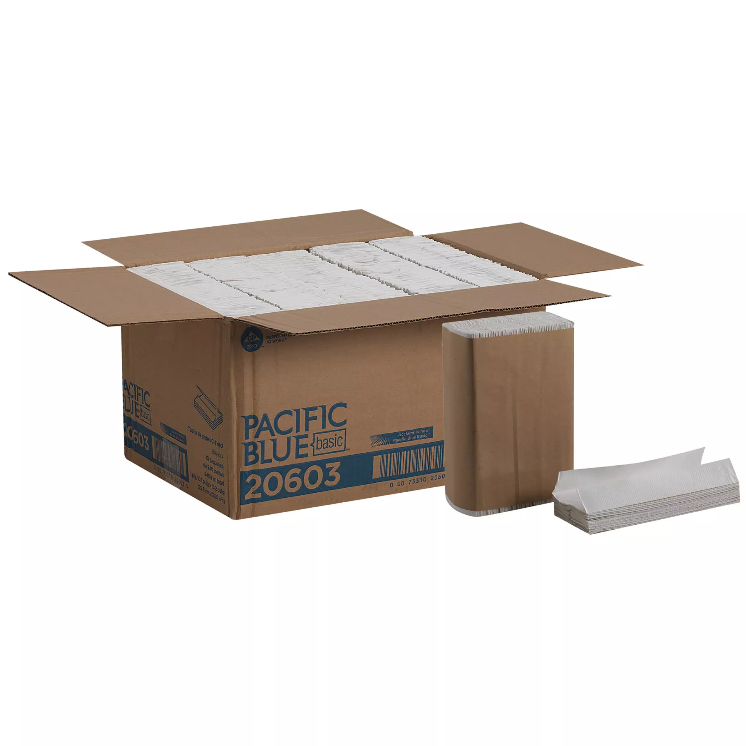 Georgia Pacific Commercial Pacific Blue Basic(r) C-fold Paper Towels (previously Acclaim(r)) By Gp Pro (georgia-pacific) White - 1 Count - 10 Per Case