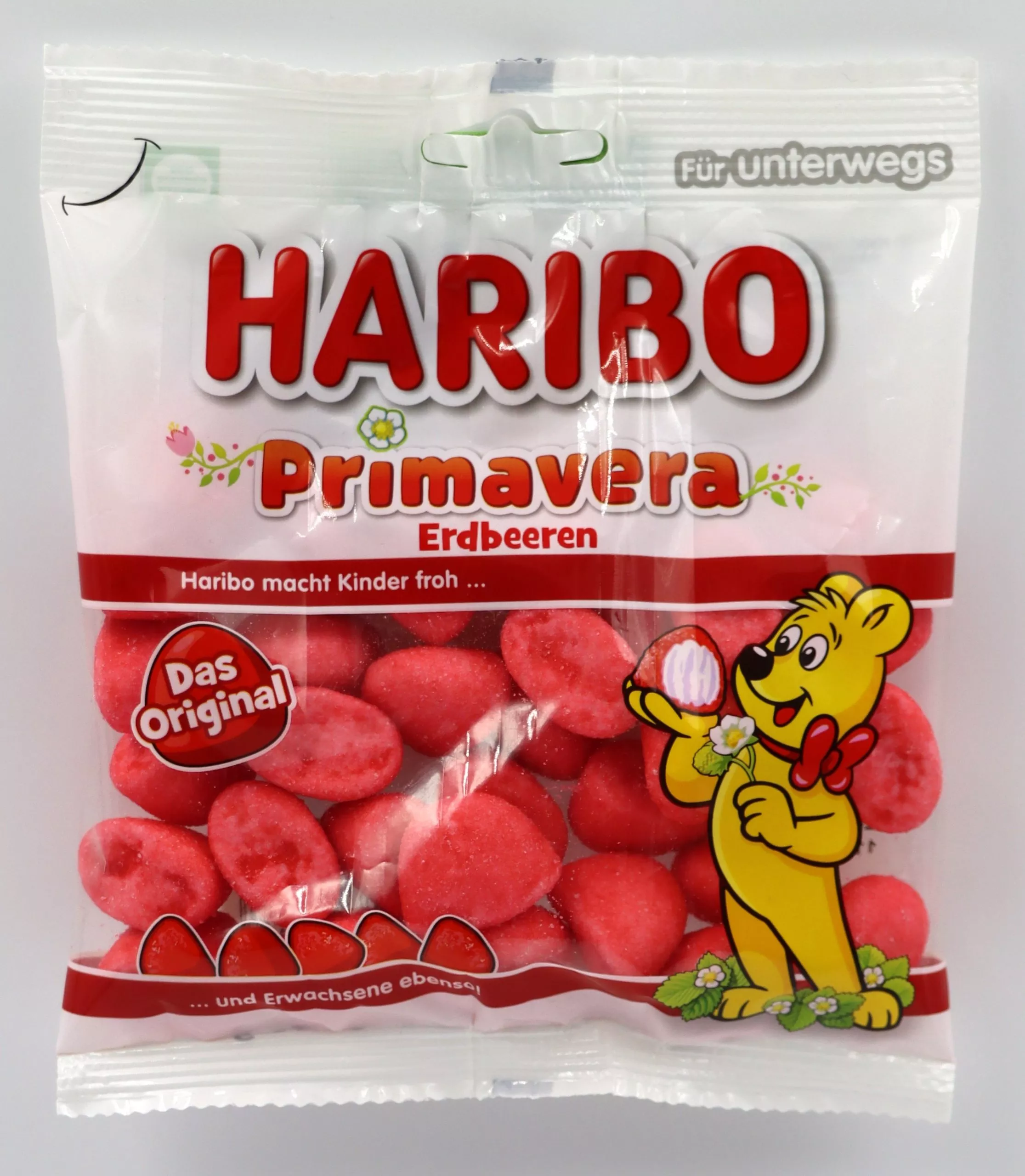 German Haribo Primavera Erdbeeren -100g Bag