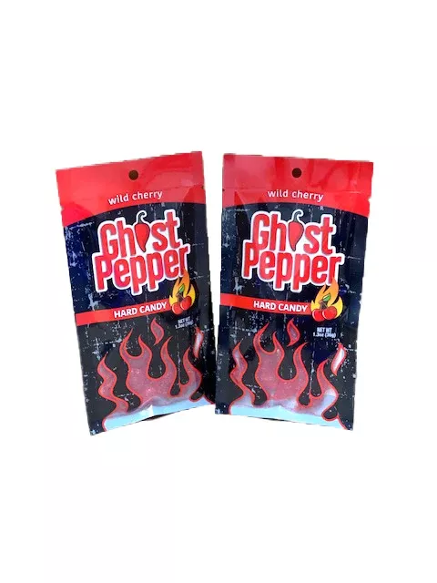 Ghost Pepper Hard Candy 1.3oz Bag Wild Cherry
