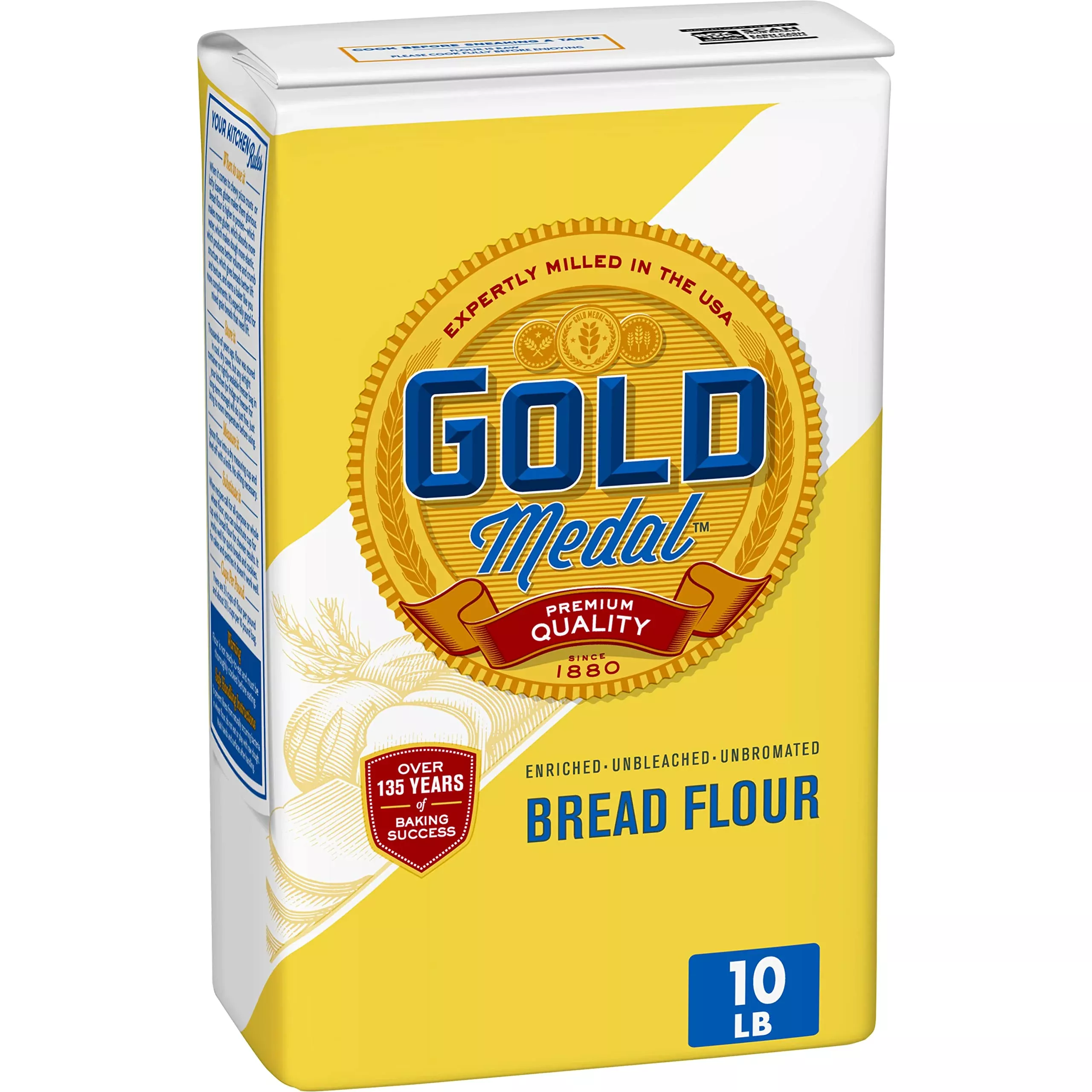 Gold Medal Premium Quality Unbleached Bread Flour, 10 Pounds