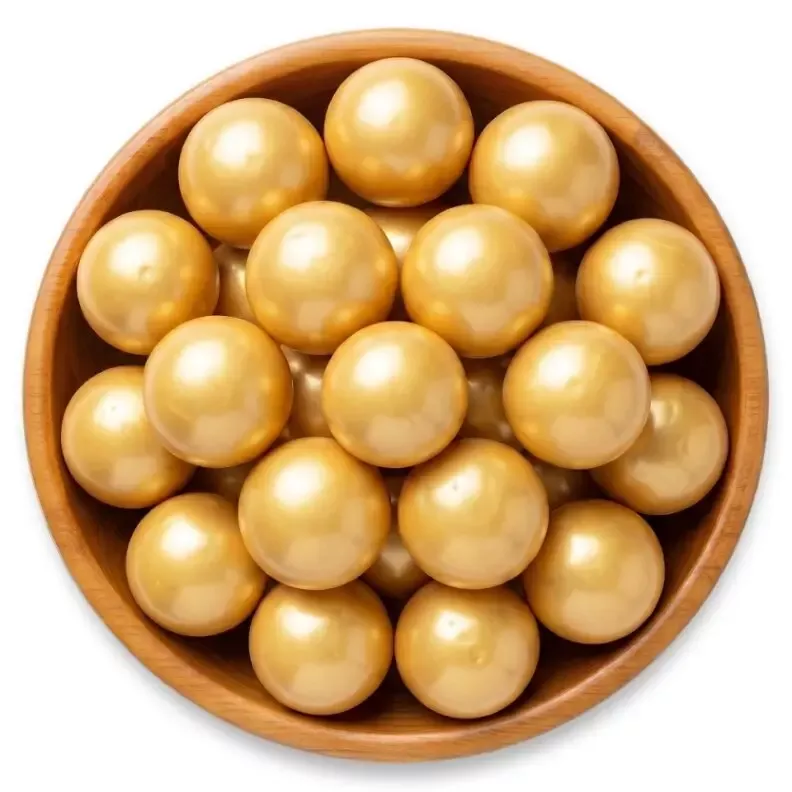 Gold Shimmer Gumballs