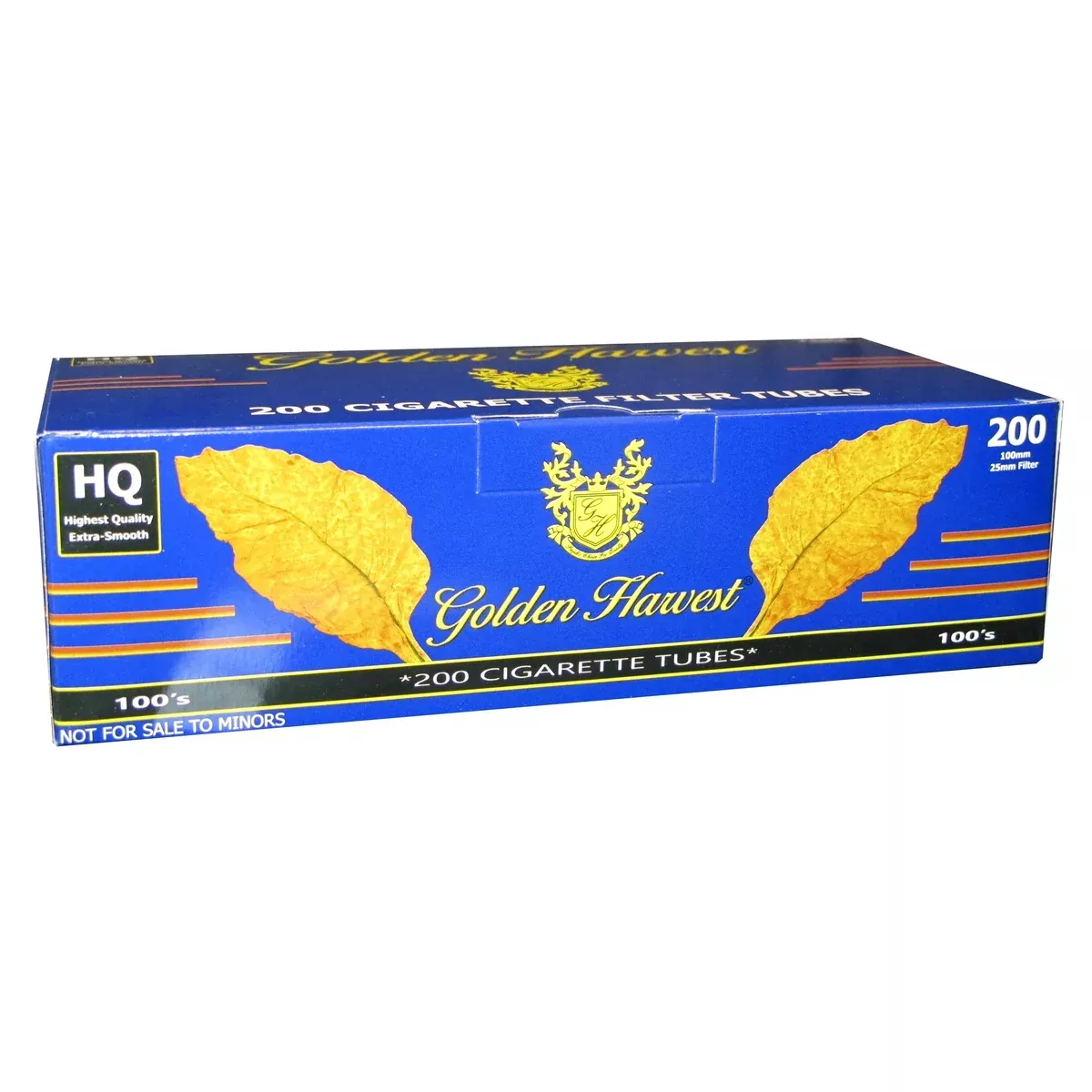 Golden Harvest Cigarette Tube Blue 100mm (Pack of 200)