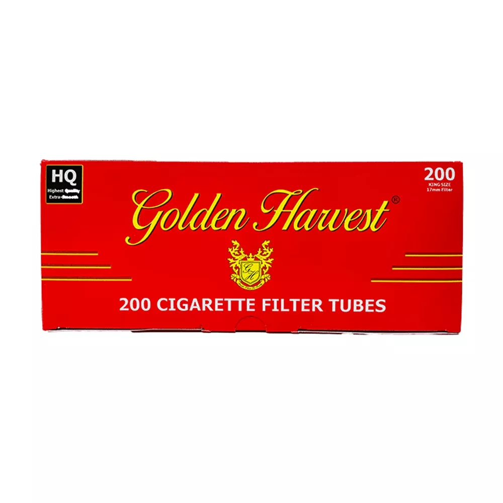 Golden Harvest King Size Cigarette Tubes Red Carton (Pack of 200)
