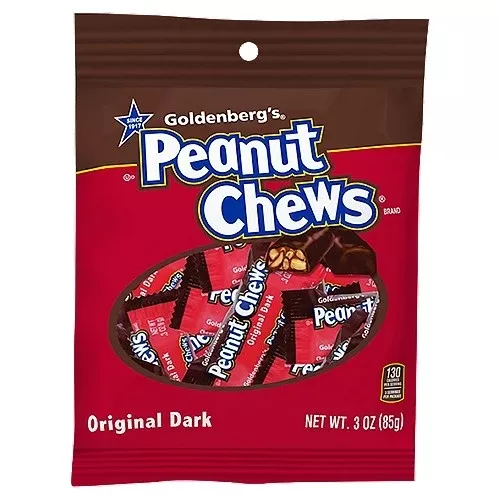 Goldenberg's Peanut Chews Original Dark 3 oz. Bag