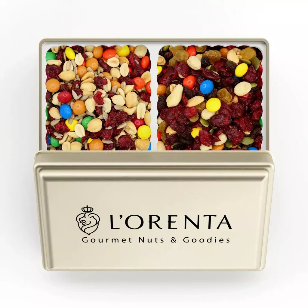 Gorp Mix / Royal Cranberry Trail Mix Gold Tin